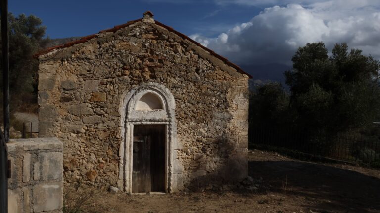 12112023 A.Onoufrios Genna west wall with Typanum above the door min 768x431